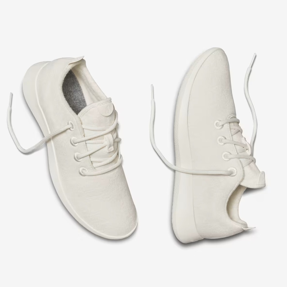 Allbirds Women’s Wool Runners in Natural White (Cream Sole)